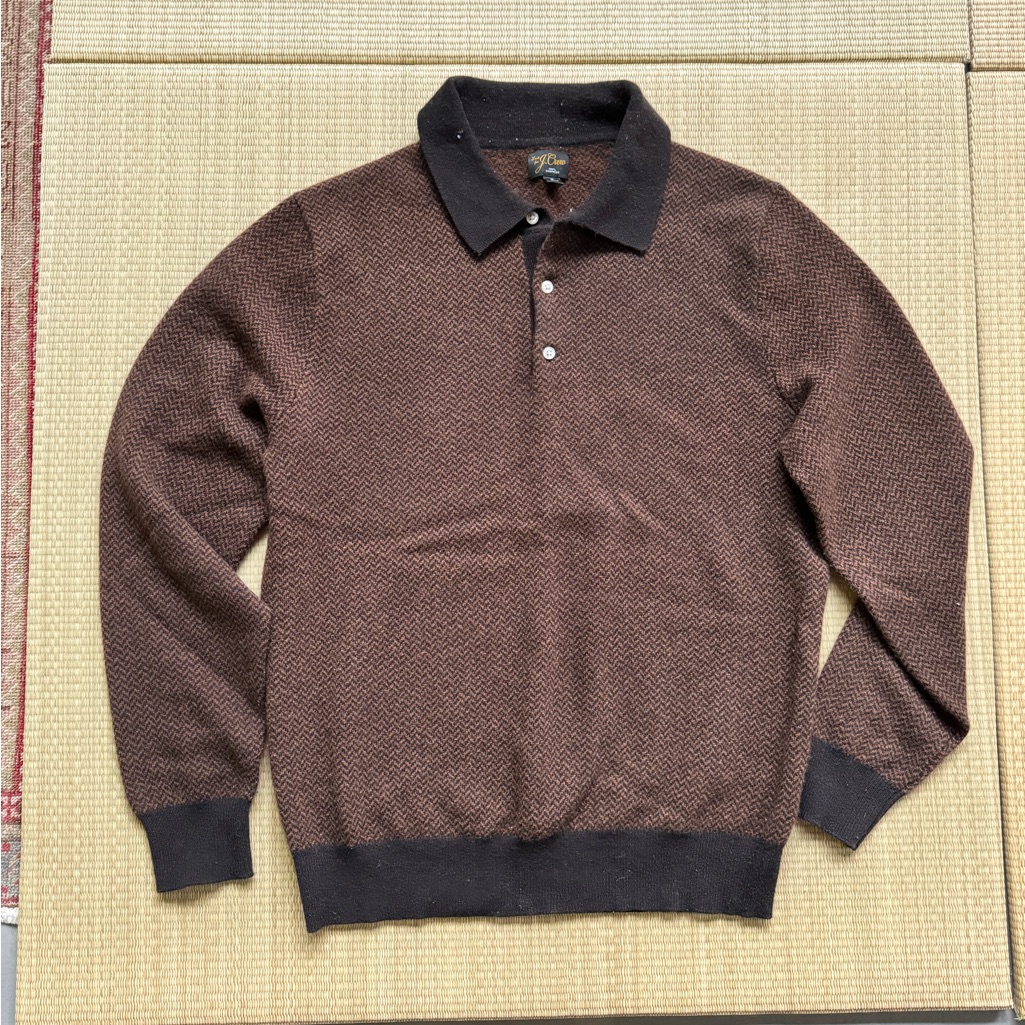 J. Crew Cashmere Long-Sleeve Polo Sweater